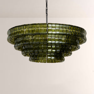 Ghiaccia Glass Round Chandelier