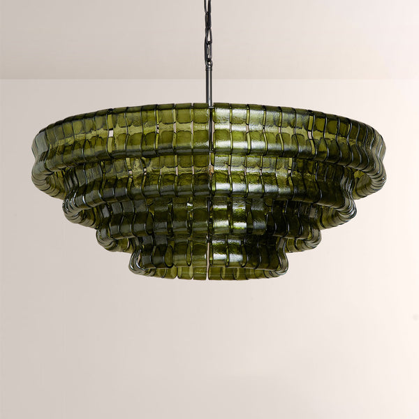 Ghiaccia Glass Round Chandelier