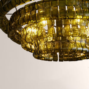 Ghiaccia Glass Round Chandelier