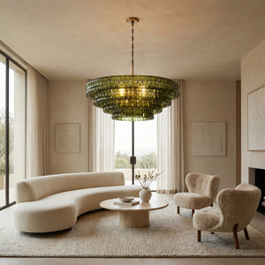 Ghiaccia Glass Round Chandelier