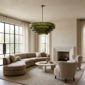 Ghiaccia Glass Round Chandelier