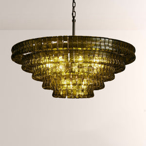 Ghiaccia Glass Round Chandelier