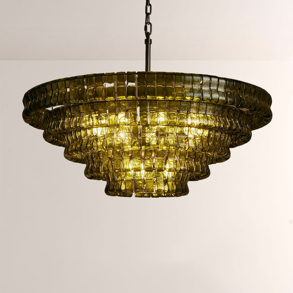 Ghiaccia Glass Round Chandelier