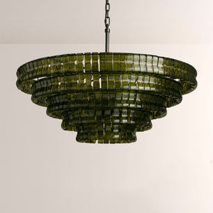 Ghiaccia Glass Round Chandelier