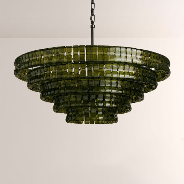Ghiaccia Glass Round Chandelier