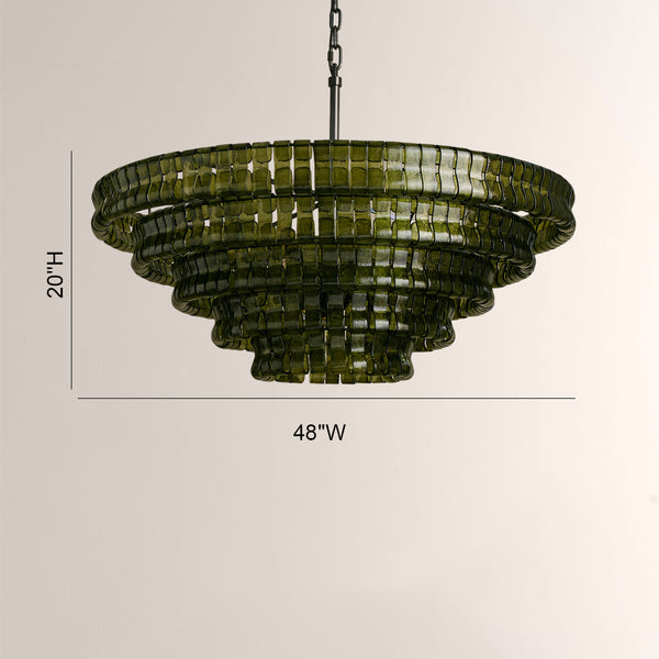 Ghiaccia Glass Round Chandelier