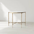 Giacometti Marble Demilune Console Table