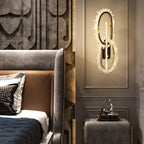 Besy Rock Crystal Unique Modern Wall Sconce