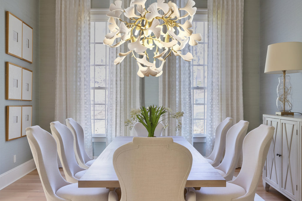 Modern Ginkgo Gold Tree Branches Chandelier - kimoylights