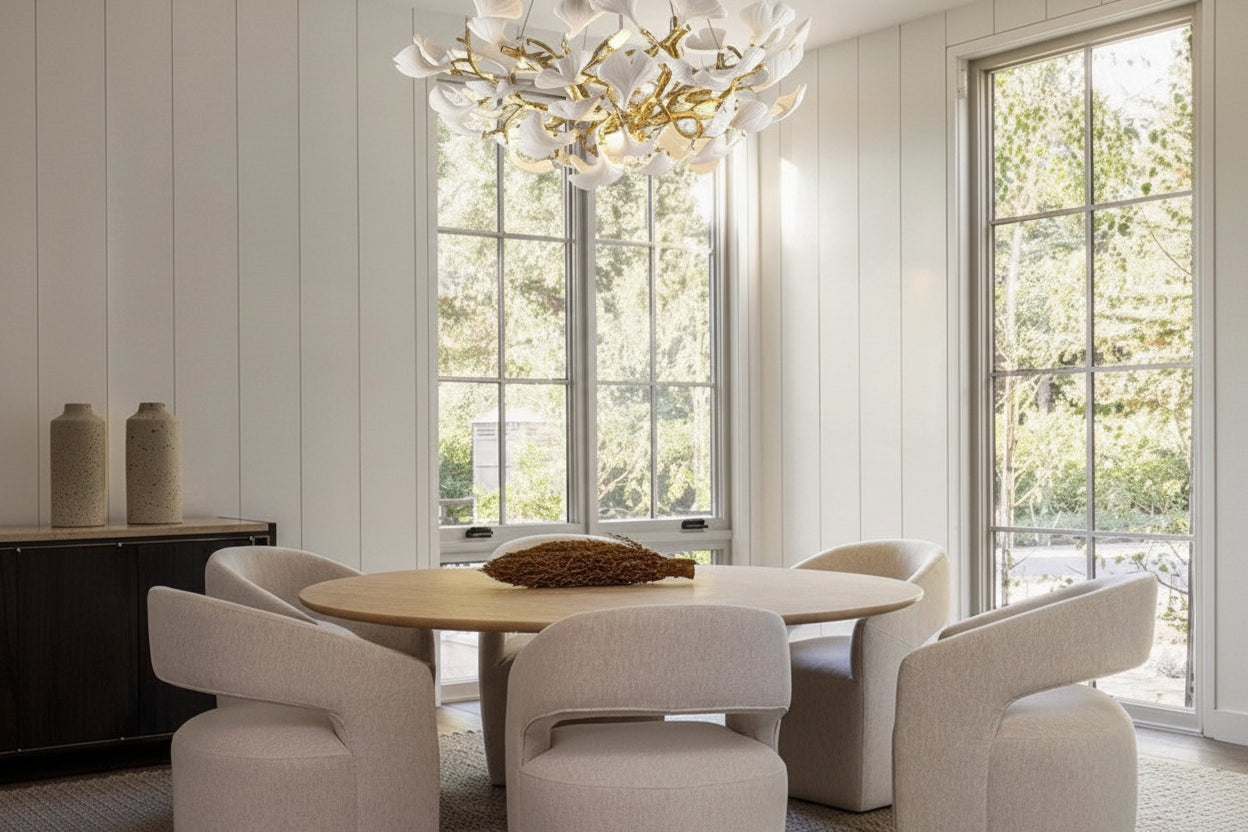 Modern Ginkgo Gold Tree Branches Chandelier - kimoylights