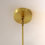 Cabrette Clear Glass Round Chandelier 48"