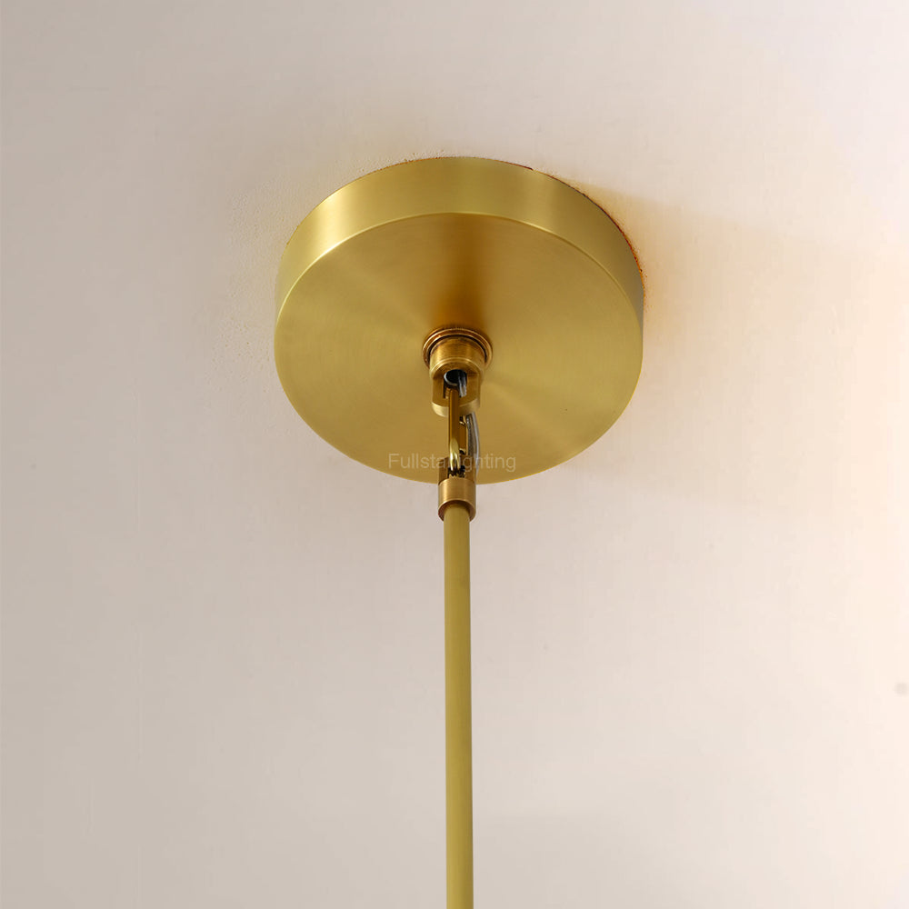 Cabrette Clear Glass Round Chandelier 48"