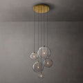 Glass Globe Mobile Cluster Chandelier 28"