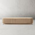 Mulholland Oak Wood & Stone Coffee Table