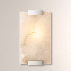 Hand-Carved Alabaster Sconce