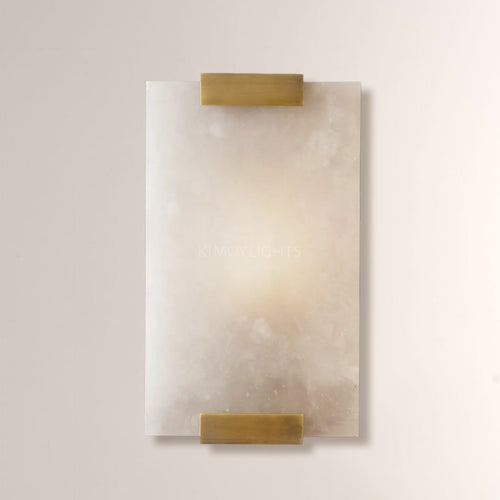 Hand-Carved Alabaster Sconce