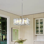 Harsonk Crystal Square Chandelier 24" - kimoylights