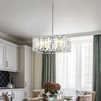Harsonk Crystal Square Chandelier 24" - kimoylights