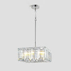 Harsonk Crystal Square Chandelier 24" - kimoylights
