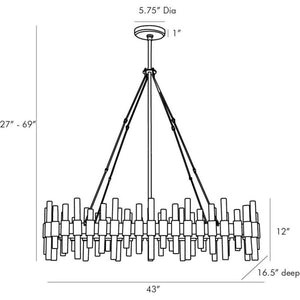 Haskel Oval Chandelier