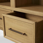 Hattie Triple Entryway Cabinet in Oak  69.75"W