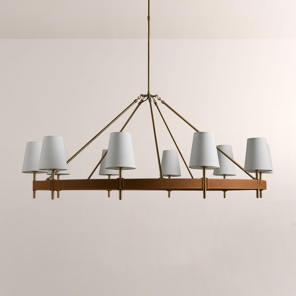 Hastings Round Brass Chandelier