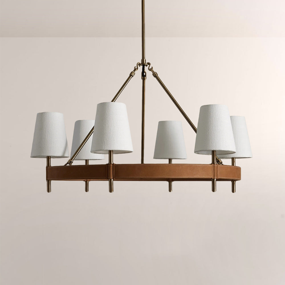 Hastings Round Brass Chandelier