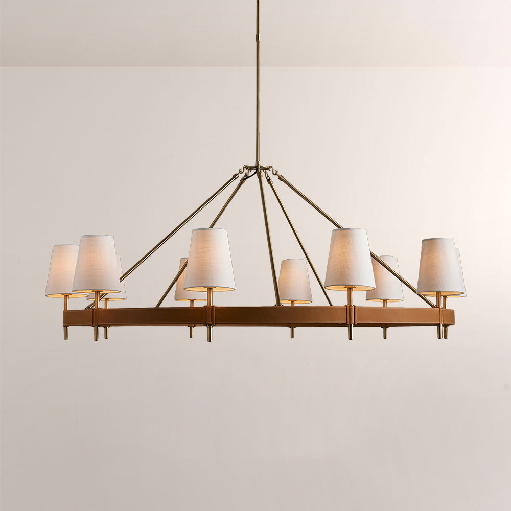 Hastings Round Brass Chandelier