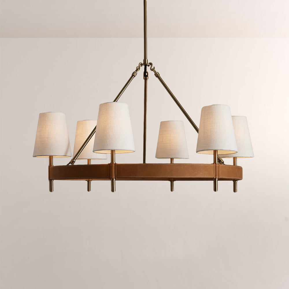 Hastings Round Brass Chandelier