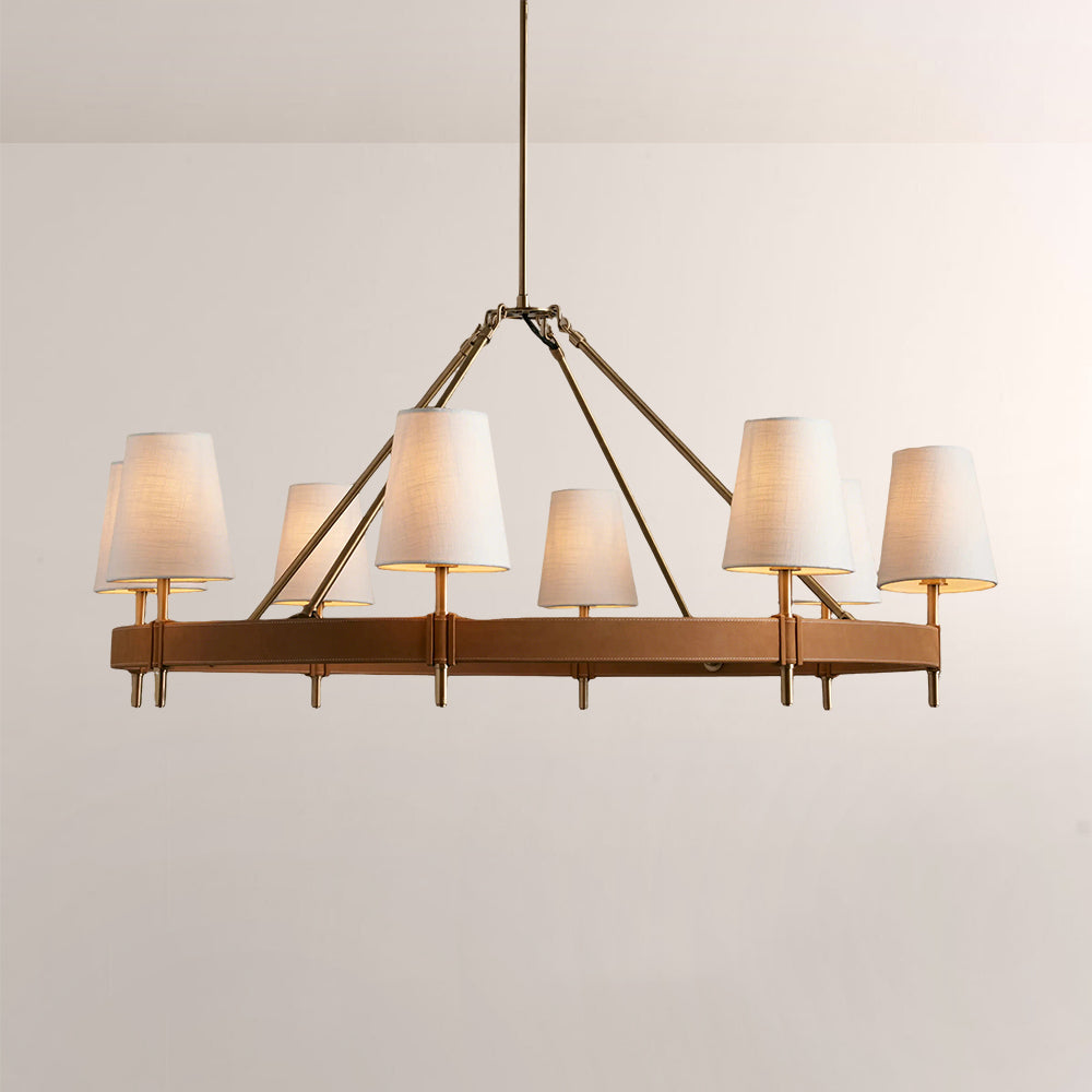 Hastings Round Brass Chandelier
