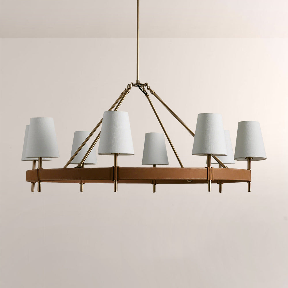 Hastings Round Brass Chandelier