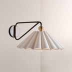 Hayes Pleated Linen Wall Sconce