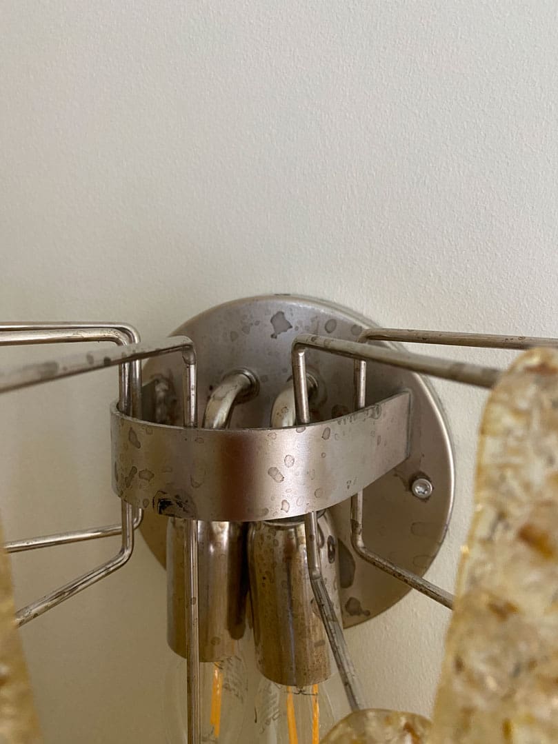 Murano Wall light Drop Amber