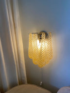 Murano Wall light Drop Amber