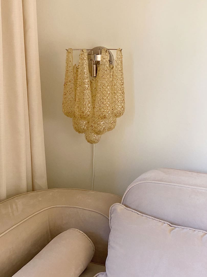 Murano Wall light Drop Amber