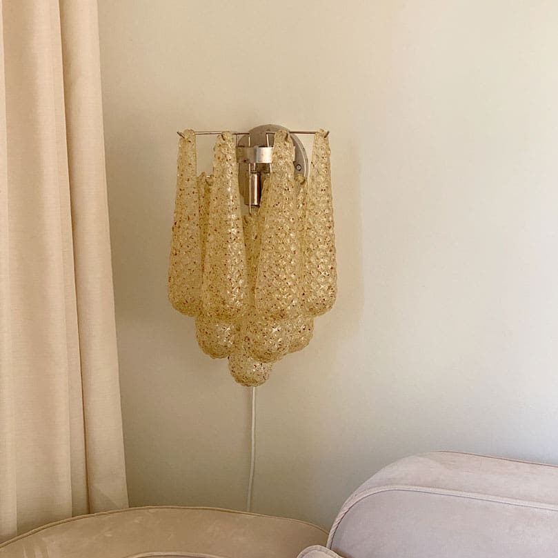 Murano Wall light Drop Amber