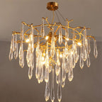 Icicle Crystal Luxury Branch Chandelier  - kimoylights