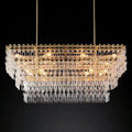 Iralier 3-Tier Rectangle Chandelier 60"
