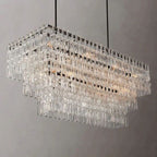 Iralier 3-Tier Rectangle Chandelier 60"