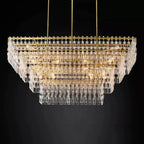 Iralier 4-Tier Rectangle Chandelier 72"