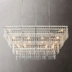 Iralier 4-Tier Rectangle Chandelier 72"