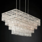 Iralier 4-Tier Rectangle Chandelier 72"