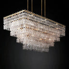 Iralier 4-Tier Rectangle Chandelier 72"
