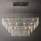 Iralier 4-Tier Rectangle Chandelier 72"