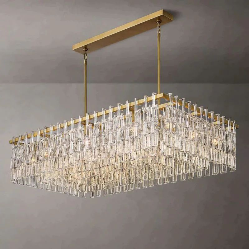 Iralier Rectangle Chandelier 60"