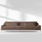 Italia Slope Arm 3-Seat Sofa - Metal Base