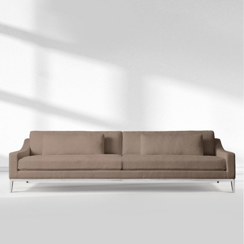 Italia Slope Arm Sofa - Metal Base