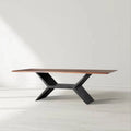 Jakob X-Base Solid Wood Dining Table