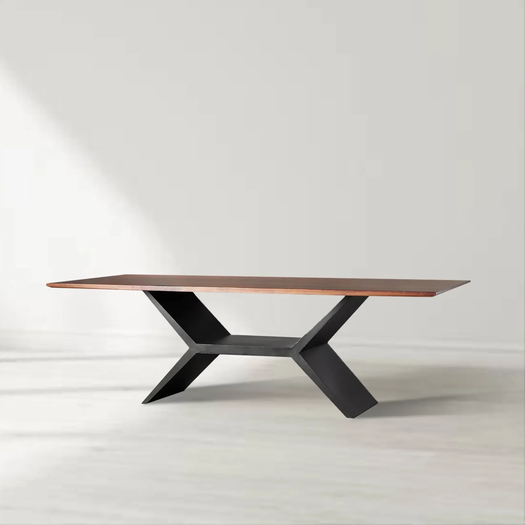 Jakob X-Base Solid Wood Dining Table