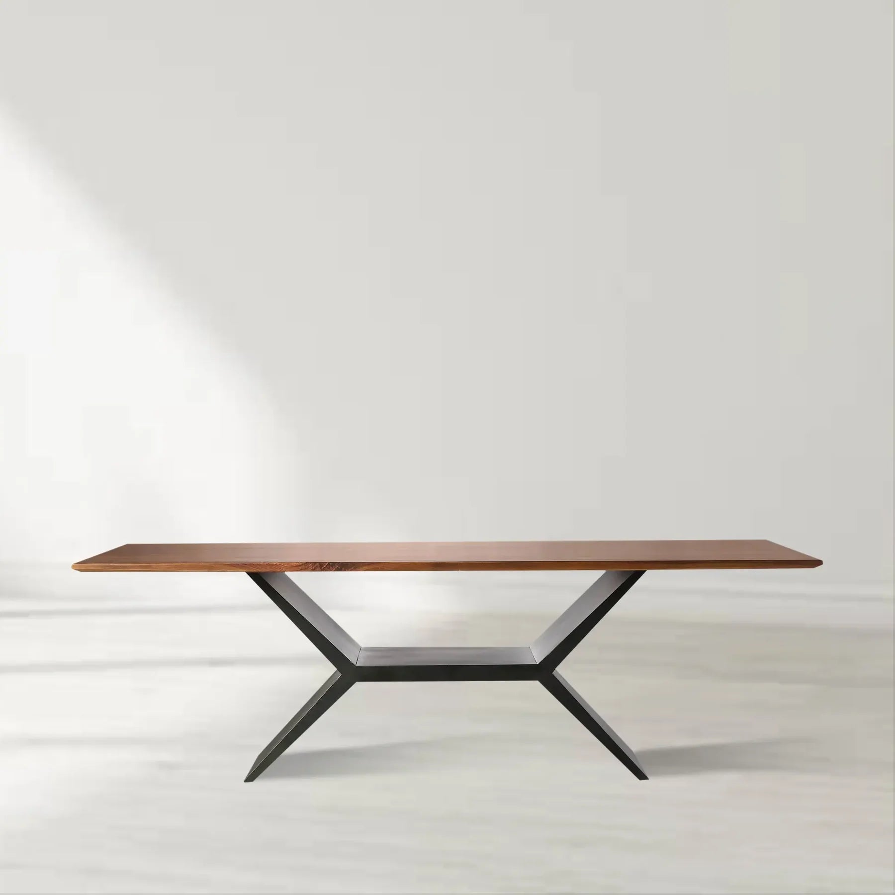 Jakob X-Base Solid Wood Dining Table